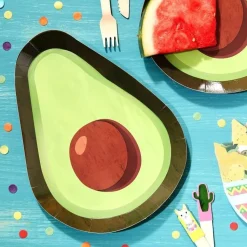 Avocado tallerkener, 8 stk.