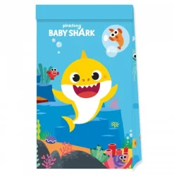 Baby Shark Godteposer Papir, 4 stk