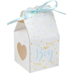 Baby Shower Liten Gaveeske Blå, 6 stk