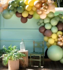 Ballongbue Kit Premium Jungel Grønn, 162 ballonger