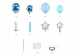 Ballongdekorasjon 1 år Blå