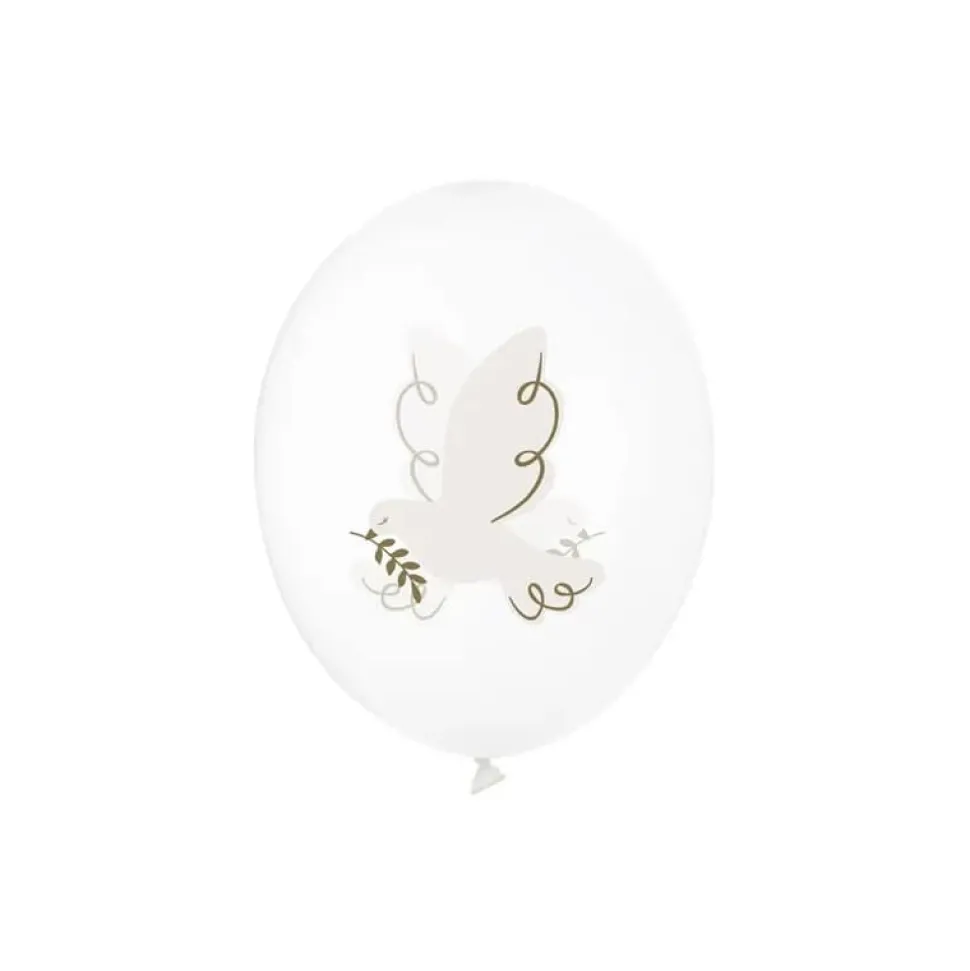 Ballonger med duer, 6 stk.