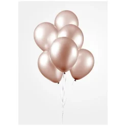 Ballonger Perlende Rosegull, 30 cm, 10 stk