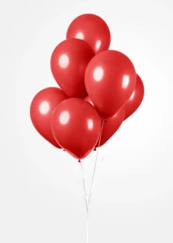 Ballonger Rød, 30 cm, 10 stk