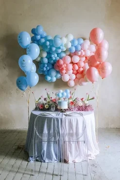 Ballong kaketopp blå