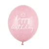 Ballongpakke, Happy Birthday Rosa, 6 stk