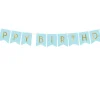 Banner Happy Birthday Blå, 175 x 15 cm