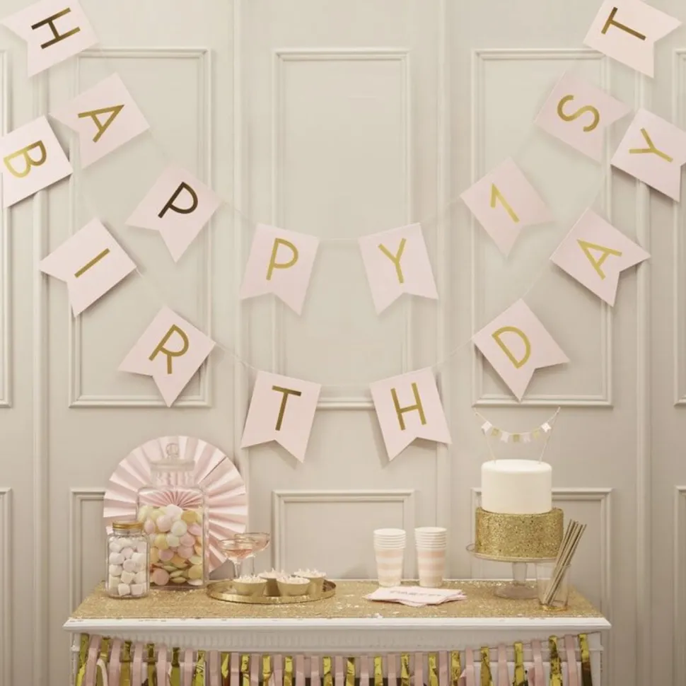 Banner Happy 1. Birthday, 2,5m