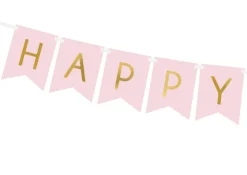 Banner Happy Birthday Rosa, 175 x 15 cm