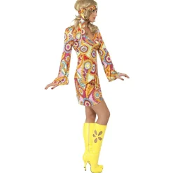 Blomstrete Hippiekjole