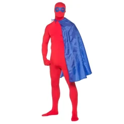 Blå Superhelt Kappe & Maske