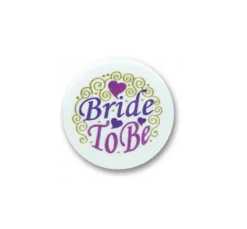 Bride to be button