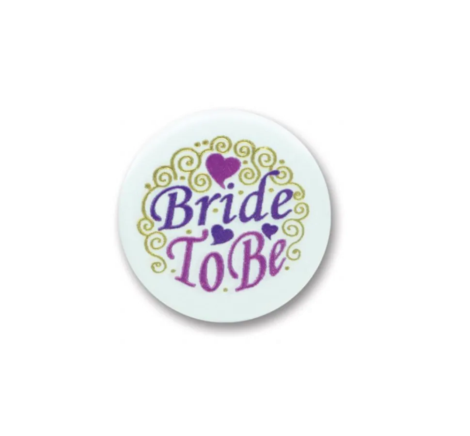 Bride to be button