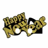 Briller Happy New Year sort og gull