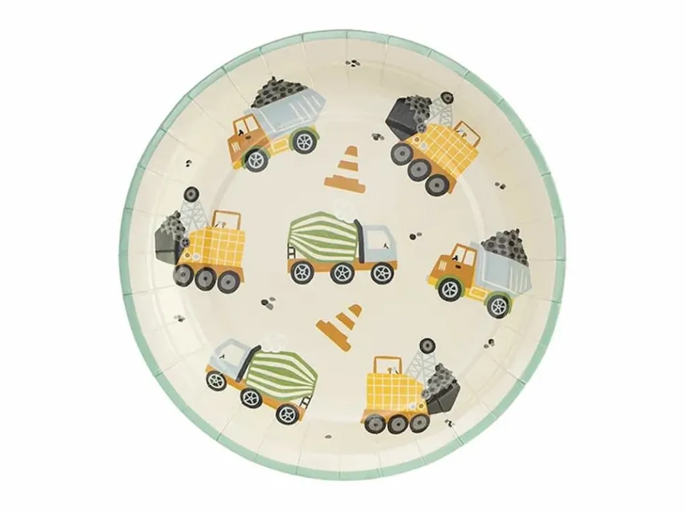 Byggeplass Tallerkener 18cm, 6 stk.