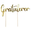 Cake Topper Gratulerer