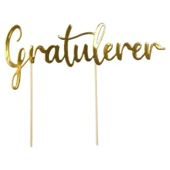 Cake Topper Gratulerer