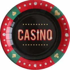 Casino Tallerkener, 10 stk