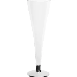 Champagneglass med Sølvstett, 6 stk