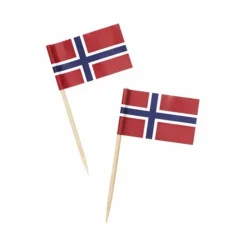 Cocktailflagg Norge, 50 stk
