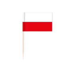 Cocktailflagg Polen, 50 stk