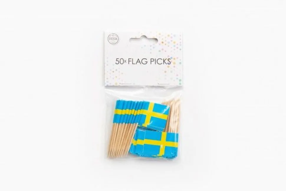 Cocktailflagg Sverige, 50 stk