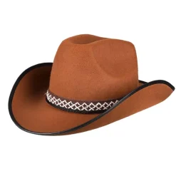 Cowboyhatt barn Brun