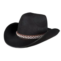 Cowboyhatt barn Sort