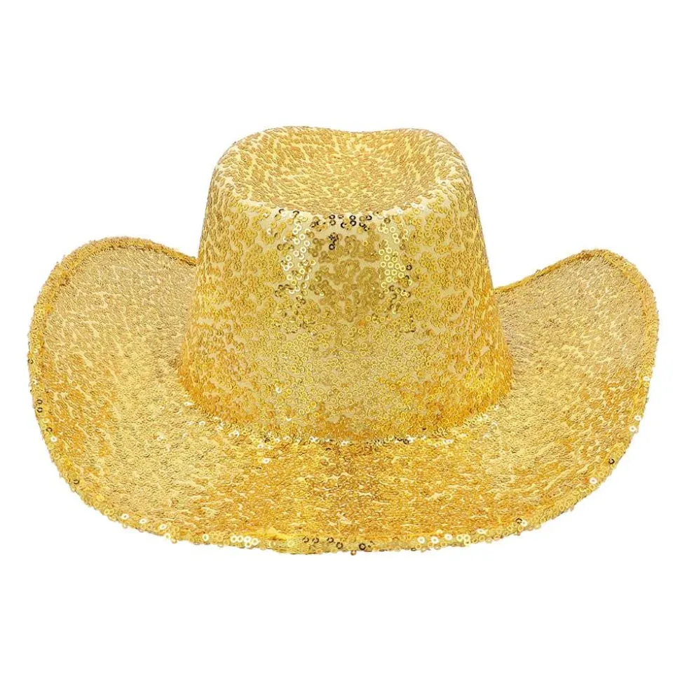 Cowboyhatt Rodeo Party Gullpaljetter