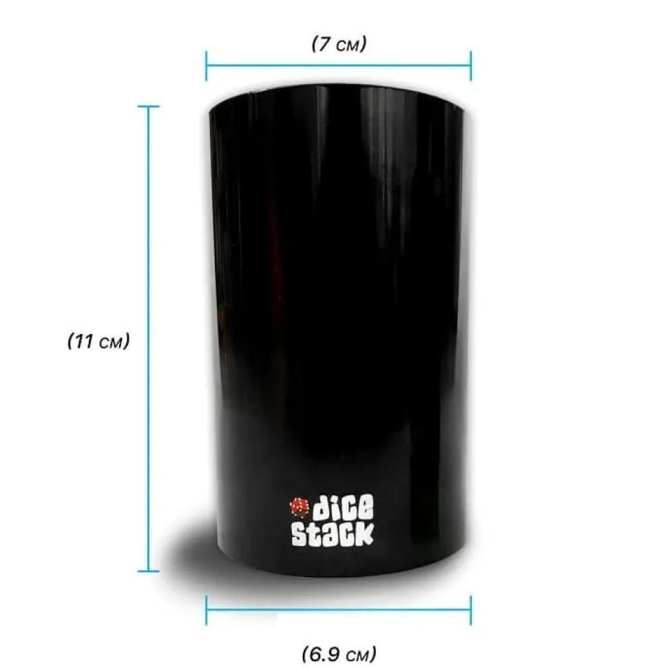 Dice Stack sett for 5 terninger, Grønn