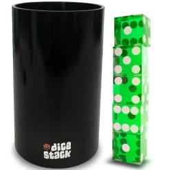 Dice Stack sett for 5 terninger, Grønn