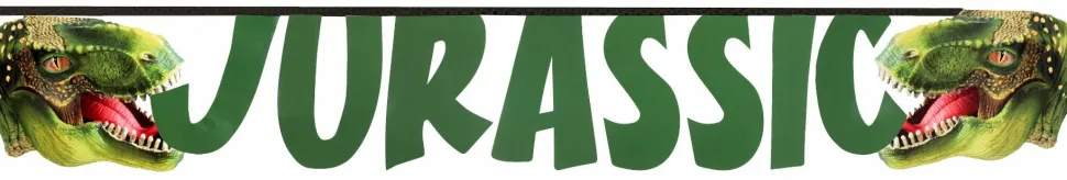 Dinosaur Banner Jurassic, 15cm x 3,8m