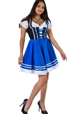 Dirndl Frieda Blå