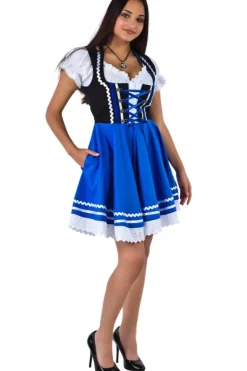 Dirndl Frieda Blå