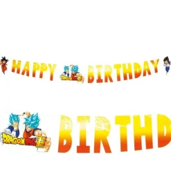 Dragon Ball Z Happy Birthday Banner