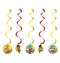 Dragon Ball Z Takdekor Swirls 5 stk