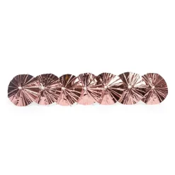 Drinkparasoller Metalliske Rosegull 10 stk