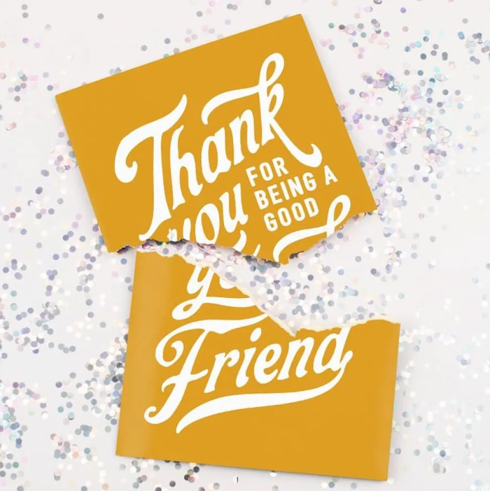 Evighetskort Musikk, med Glitter, Thank You For Being a Friend