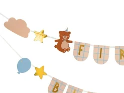 First Birthday Banner med bjørner 2,55m