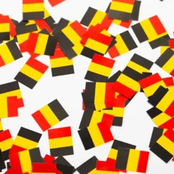 Flaggkonfetti Belgia, 150 stk