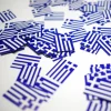Flaggkonfetti Hellas, 150 stk