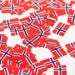 Flaggkonfetti Norge, 150 stk