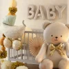 Folieballong Banner, BABY, Beige