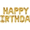 Folieballong Banner, Happy Birthday, Gull