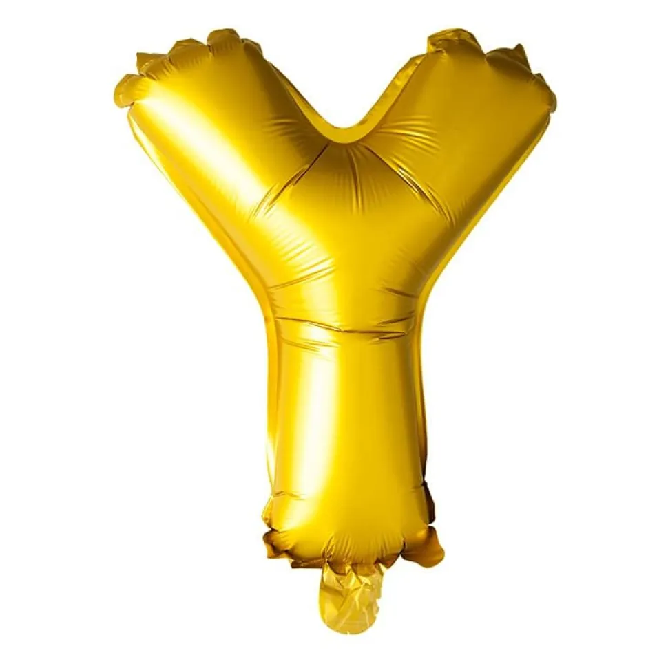 Folieballong Bokstav Gull 41cm
