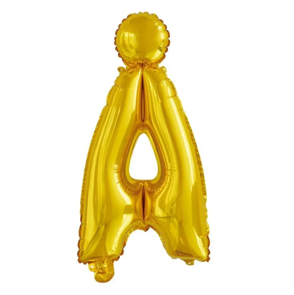 Folieballong Bokstav Gull 41cm