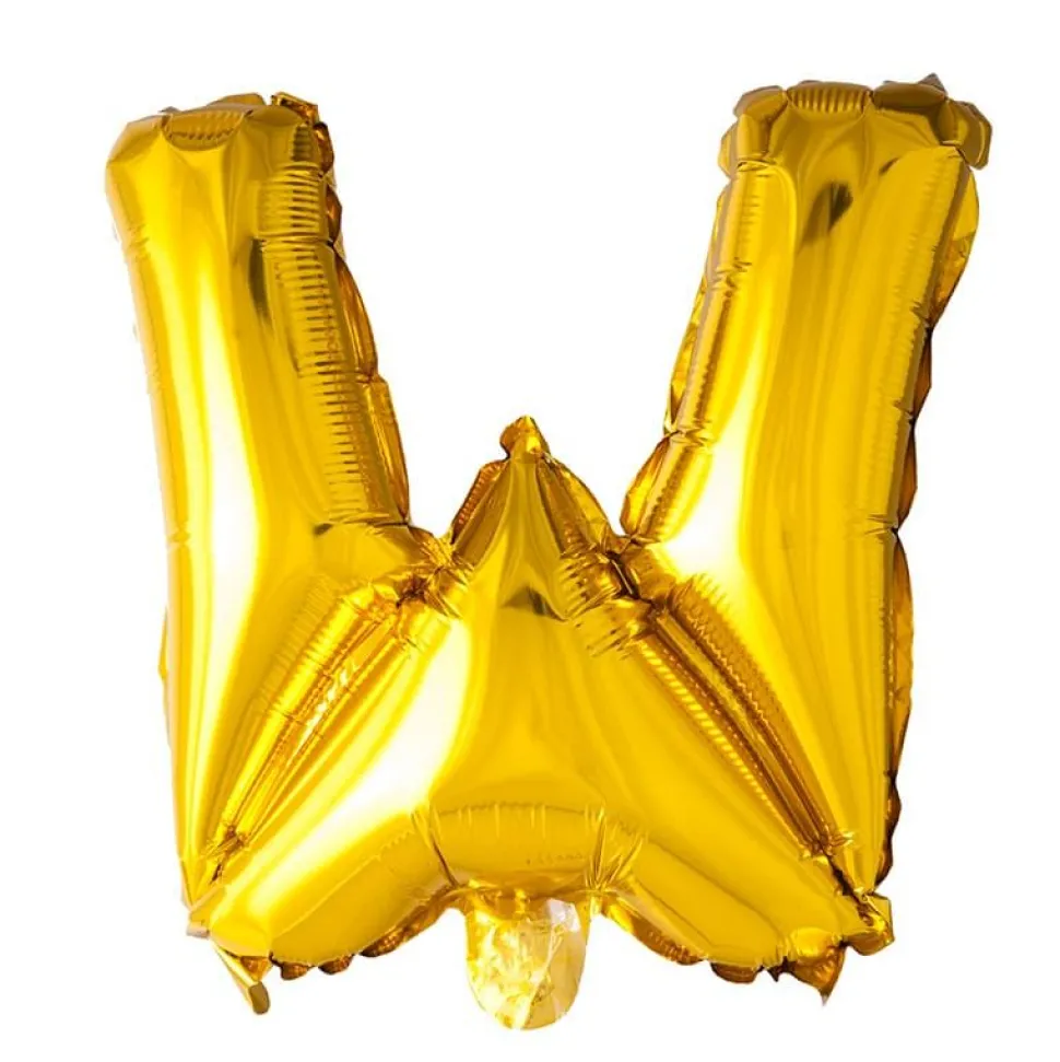 Folieballong Bokstav Gull 41cm