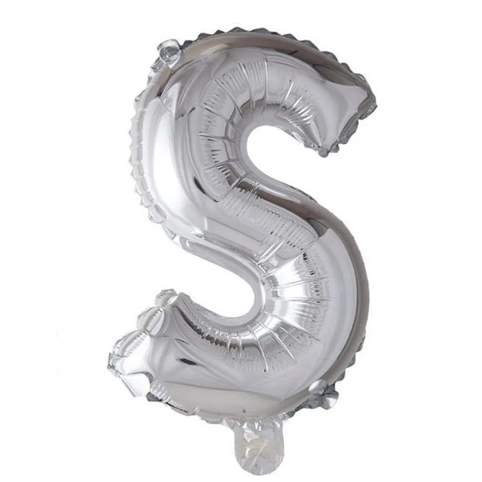 Folieballong Bokstav Sølv 41cm