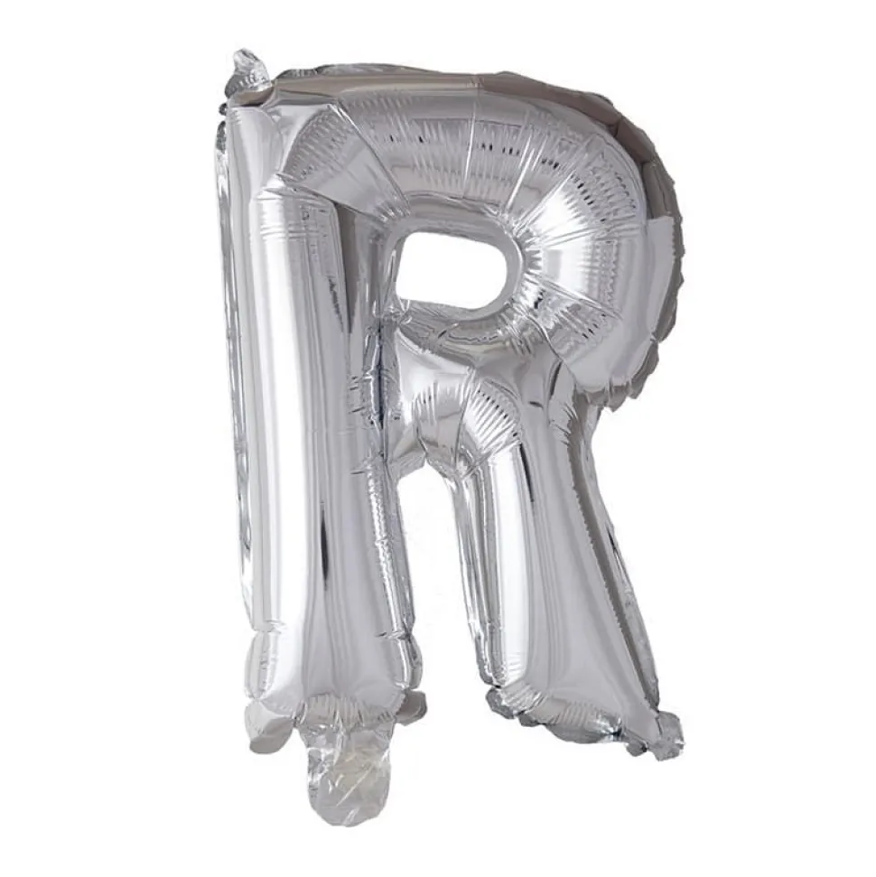 Folieballong Bokstav Sølv 41cm