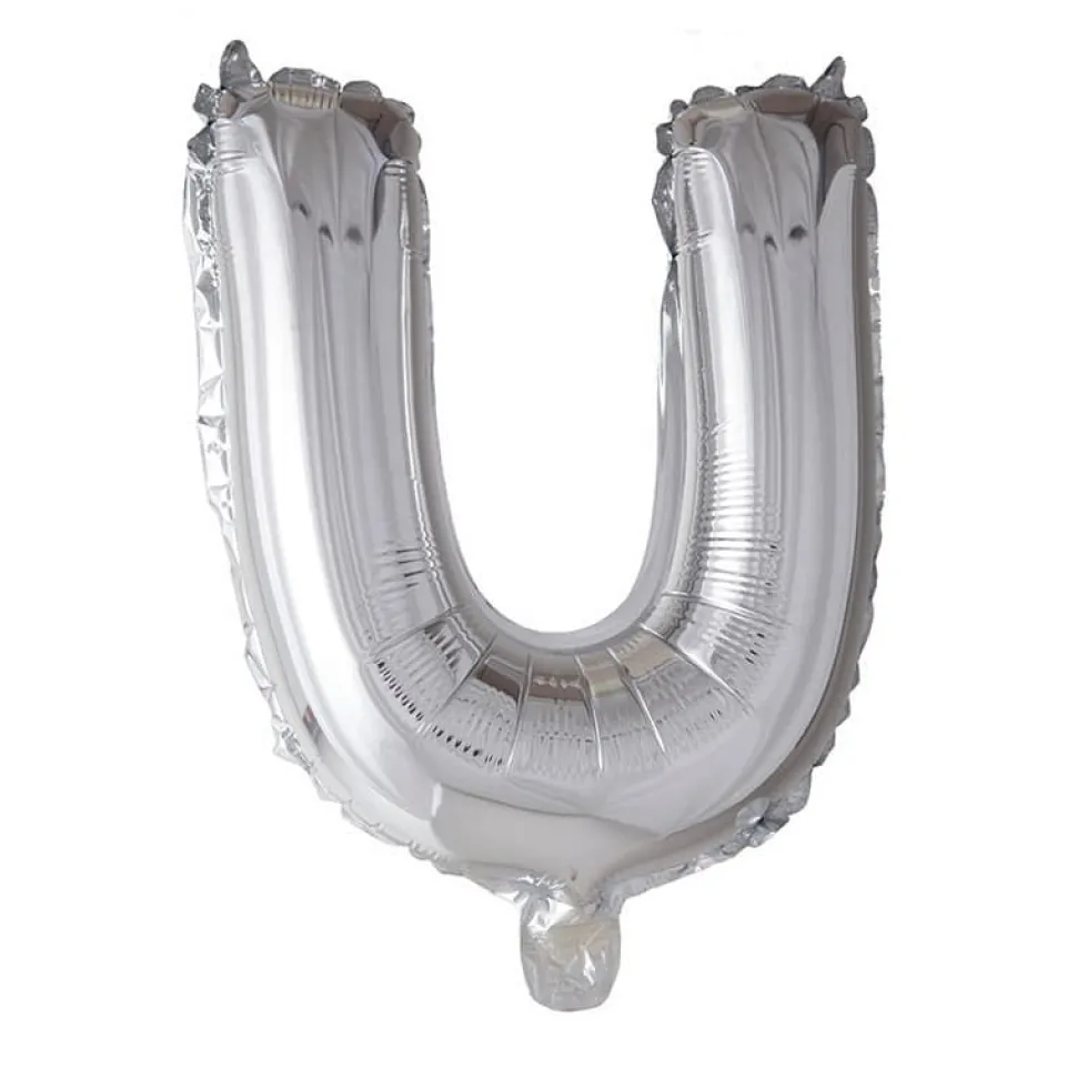 Folieballong Bokstav Sølv 41cm